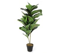 HOME DECO FACTORY - HD4151 Plante Verte Artificielle en Pot - 90 cm de Hauteur - Feuillage Dense - Facile d'entretien - Idéale pour Décoration Intérieure - Couleur Vert