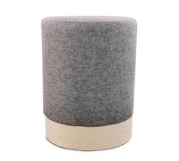 HOME DECO FACTORY - Hd6371 - Pouf Scandinave Anthracite 30 cm - Mobilier Assise pour entrée Salon Chambre Salle À Manger - Dimensions : 30X30X40 cm