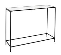 HOME DECO FACTORY - Hd7194 - Console Rosa Verre Texture Meuble Rangement Entree Couloir