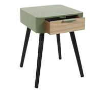 Chevet en bois 1 tiroir Zoran kaki Vert G