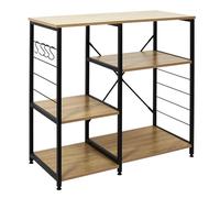 Home Deco Factory – Meuble de rangement Stan – Acier – Marron – H82×L90×P40 cm