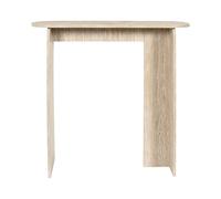 HOME DECO FACTORY - HD7740 - Console Pietra en Bois de Panneaux de Particules - Design Moderne et Épuré - Idéale pour Salon ou Entrée - Surface Décorative - Couleur Blanc Beige - Taille Standard