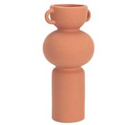Home Deco Factory - Vase céramique HD9100 avec anse Terracotta Orange 25,5×11,5×11,5 cm