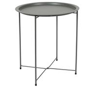 HOME DECO FACTORY - HDO0053, Table Modèle Sienna Vert Olive, Table d'appoint, Mobilier, Mobilier d'Extérieur, Table d'Extérieur, 47x50x47 cm, à Monter, Vert