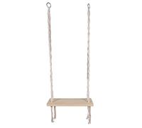 Balançoire en Bois "Macramé" 150cm Blanc & Naturel G