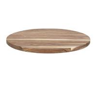 HOME DECO FACTORY, KA0092, Plateau Tournant en Acacia D35 cm - Service de Table Élégant et Pratique, Idéal pour Réceptions et Quotidien, Entretien Facile - Marron