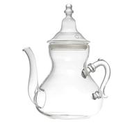 HOME DECO FACTORY, KA0276, Théière en Verre 80cl, Design Moderne et élégant, idéale pour Le thé, café et apéritifs, avec poignée Ergonomique et Bec verseur Anti-Goutte, Transparent