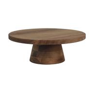 Présentoir à Gâteau en Bois "Acacia" 28cm Marron G