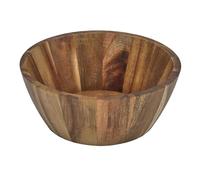 Home Deco Factory, KA0337, Bol en Acacia 16 cm, saladier et coupelle Polyvalent, Design élégant et Naturel, idéal pour salades et Fruits, Entretien Facile, Marron