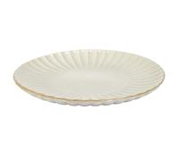 Home Deco Factory, KA0407, Assiette de présentation élégante et Polyvalente, idéale pour Toutes Les Occasions, diamètre 32 cm, Couleur Beige Parfaite pour sublimer Vos Plats