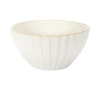 Home Deco Factory, KA0411, Saladier élégant en céramique, idéal pour salades et Fruits, Design raffiné et Couleur Beige, Facile à Nettoyer, diamètre 18,5 cm, Beige