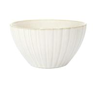 HOME DECO FACTORY - KA0412, Bol en céramique élégant 14,5 cm, Design en Relief, Conçu pour salades et Desserts, Facile à Nettoyer, Conçu pour Toutes Les Occasions, Beige