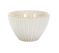 HOME DECO FACTORY - KA0413 Coupelle Élégante en Céramique - Design Texturé - Conçu pour Sauces et Amuse-Bouches - Format Pratique pour Toutes Occasions - Ø 11 cm - Couleur Beige