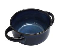 HOME DECO FACTORY - KA0429 Bol à Soupe en Grès pour Soupe, Salades et Desserts - Design Élégant - Grande Taille - Compatible Lave-Vaisselle - Couleur Bleu