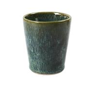 HOME DECO FACTORY - KA0431, Gobelet Expresso Elia 9Cl en céramique Durable, Design Moderne et élégant, Conçu pour café, thé ou Chocolat Chaud, Facile à Nettoyer, Vert et Noir