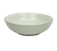 HOME DECO FACTORY - KA0458 Assiette Creuse Design Moderne en Céramique - Conçue pour Soupes et Plats en Sauce - Facile À Entretenir - Ø 185 mm - Couleur Verte