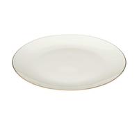HOME DECO FACTORY, KA0539, Service de Table en Porcelaine 12 Pièces, Design Élégant avec Filet Doré, Vaisselle Durable et Polyvalente, Compatible Lave-Vaisselle, Blanc 12 pcs