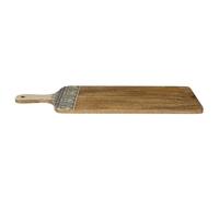 HOME DECO FACTORY, KA0579, Planche de Présentation en Manguier Dune Noir, Design Élégant et Durable, Idéale pour Dîners et Décorations, Taille 58 cm, Couleurs Marron, Blanc, Noir