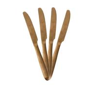 HOME DECO FACTORY - KA2863 Ménagère 16 Couverts en Métal Inoxydable - Couteaux Fourchettes Cuillères à Soupe et Café - Taille H24,5 x 5 x 16,5 cm - Couleur Cuivre