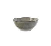 HOME DECO FACTORY - KA3756 - Coupelle 35 CL D14.5 cm H6 cm Grès du Temps Gris Art de la Table Service Saladier Coupelle Verre Grès Porcelaine Céramique