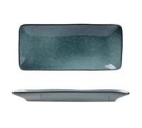 The Home Deco Factory - Coupelle rectangulaire en grès bleu Au grès du temps Bleu G