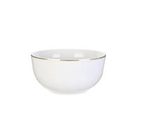 HOME DECO FACTORY - KA4575, Bol en plastique avec ribete dorado, Conçu pour la maison, 500 ml, design élégant et pratique, Conçu pour vos repas, Multicolore