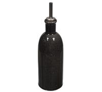 The Home Deco Factory - Bouteille huile vinaigre en grès Tokyo 40 cl Noir G