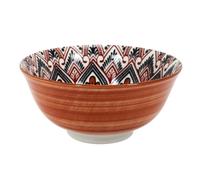 HOME DECO FACTORY - KA5577 Bol Décoratif Mandala 570 ml, Design Élégant et Coloré, Pratique, Pour la Maison, Repas et Occasions Spéciales, Diamètre 15 cm