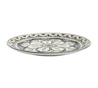 HOME DECO FACTORY, KA5580, Assiette Mandala Vert D26 cm - Design Artistique Unique, idéale pour Tous Vos Repas, Durable et Facile à Entretenir, Parfaite pour sublimer Votre Table - Vert 26 cm