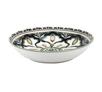 HOME DECO FACTORY, KA5582, Assiette Creuse Mandala Vert D20 cm - Design Unique et élégant, idéale pour soupes et salades, Durable et Facile à Nettoyer, Parfaite pour Vos Repas - Vert D20 cm