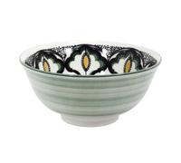 HOME DECO FACTORY - KA5583, Coupelle Mandala en céramique Verte, Design élégant et Polyvalent, Conçue pour Desserts et apéritifs, Compatible Lave-Vaisselle, D15 cm, Vert