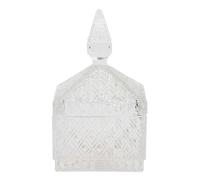 HOME DECO FACTORY, KA6235, Bonbonnière carrée en Verre Transparent, Design élégant et Moderne, idéale pour Bonbons ou Petits Objets, Facile à Nettoyer, Taille 9x9 cm, Couleur Transparente