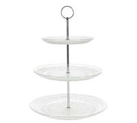 Home Deco Factory – Plateau à gâteaux 3 niveaux en verre transparent