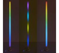 HOME DECO FACTORY - LA0082 Lampadaire Tube LED 151 cm avec Télécommande - Design Moderne - Éclairage Multicolore Personnalisable - Installation Facile