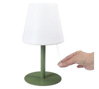 HOME DECO FACTORY - LA0098, Lampe de Table Rechargeable USB IP44, Design Moderne et Élégant, Conçue pour Intérieur et Extérieur, Éclairage Doux, H30 cm, Vert