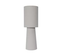 HOME DECO FACTORY - LA0223 - Lampe en Velours Crème - Design Élégant pour Décoration Intérieure - Luminaire Moderne en Plastique - Dimensions 20 x 58 x 20 cm - Couleur Beige
