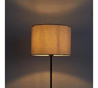 HOME DECO FACTORY Lampadaire Abat-Jour Bouclette Moderne Noir et Blanc