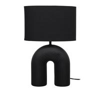 HOME DECO FACTORY Lampe Céramique Design Moderne Variateur d'Intensité Noir
