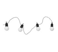 HOME DECO FACTORY - LAO0183 Guirlande Solaire 20 LED Ampoules Blanches - Design Élégant - Installation Facile - Autonomie 8h - Taille 5m - Couleur Blanc