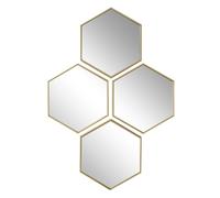 HOME DECO FACTORY Miroir de décoration or diamanté X4 M12