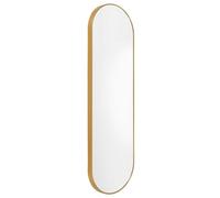 HOME DECO FACTORY Miroir Mural Doré 30x100 cm Effet Agrandissant Or