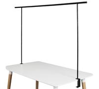 HOME DECO FACTORY - MO1322 Barre Déco de Table Ajustable en Métal - Conçue pour Événements et Décorations - Dimensions 90 x 140 À 250 x 4 cm - Couleur Noire