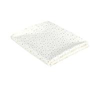 HOME DECO FACTORY Nappe Motif Étoile Dorée Élégante 140x250 cm Blanc | Polyester, nappe, motif étoile dorée, 140x250 cm, élégante et polyvalente, dîners et fêtes, blanc et or