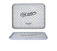Plateau de Service ""Brooklyn"" 26cm Noir & Blanc