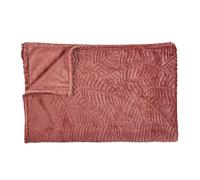 HOME DECO FACTORY Plaid Doux en Relief Chaleureux 200x150 cm Terracotta | Textile, plaid doux en relief, 200x150 cm, couverture chaleureuse et décorative, hiver, canapé ou lit, terracotta