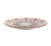 HOME DECO FACTORY Plat de Service Mandala Céramique Décoratif Multicolore