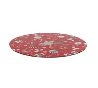 HOME DECO FACTORY Plateau Tournant de Noël en Mélamine Service 30 cm Rouge