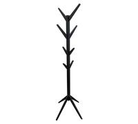 HOME DECO FACTORY Portemanteau Arbre HD6191 – Bambou, design contemporain, 8 patères, 178 cm, Noir