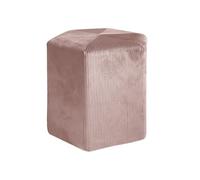 HOME DECO FACTORY Pouf Velours Cotele Giulia Rose