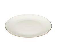 HOME DECO FACTORY Service de Table en Porcelaine 12 Pièces Filet Doré Blanc